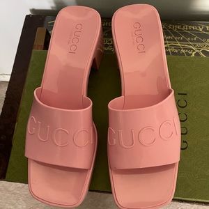 Gucci Women's Rubber Slide Sandals